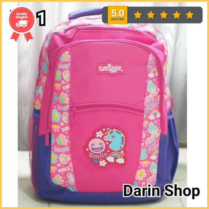 Tas Ransel Sekolah Anak School Backpack Smiggle Kw Super Gratis889