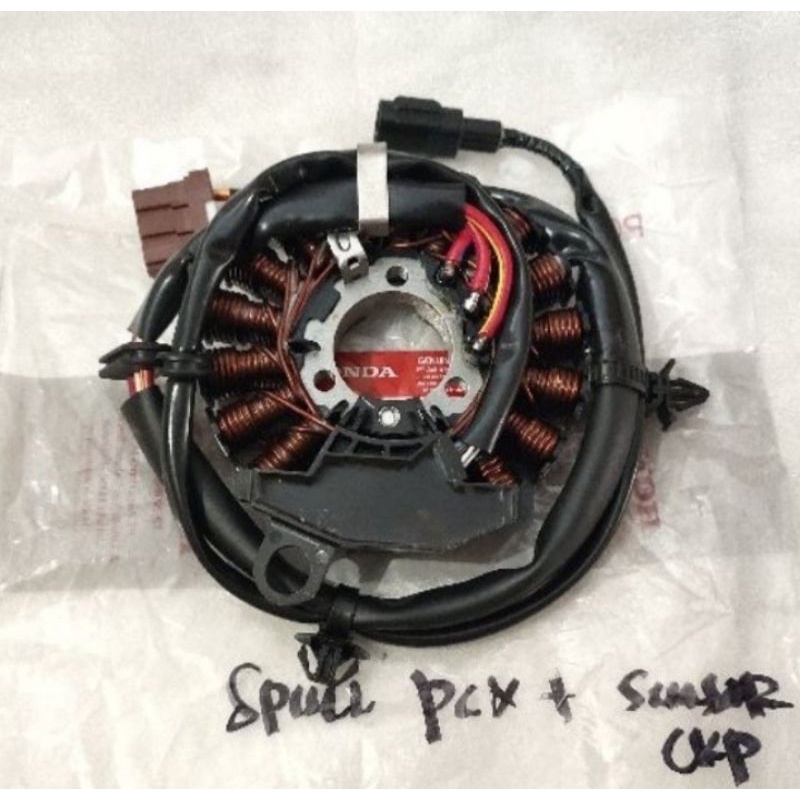 SPULL Spul Spool ESSY + SENSOR STATER CKP PCX 150 K97 Stator Comp New