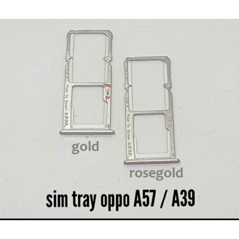 Sim Tray Dudukan Sim Oppo A39 A57 Original