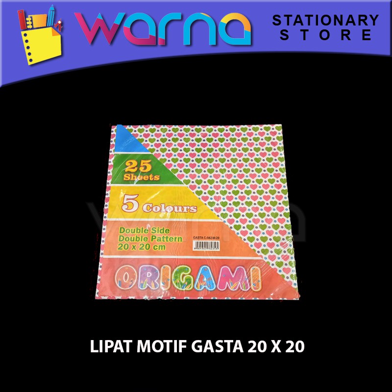 

KERTAS ORIGAMI KERTAS LIPAT MOTIF GASTA 20 X 20