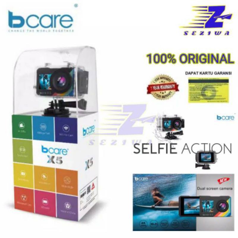 Action cam bcare x5 vlog camera Youtuber-Bcare saja
