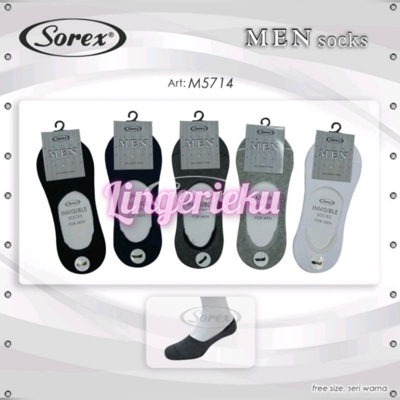 Sorex 5714 Grosir Ecer Kaos Kaki Bawah Mata Kaki Invisible Socks Pria