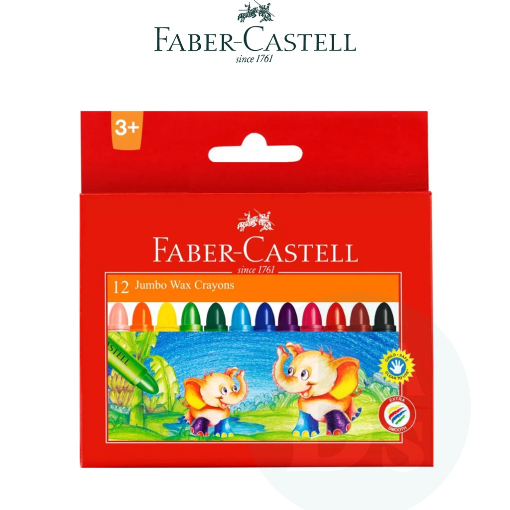 

Wax Crayon 12 Jumbo - Faber-Castell