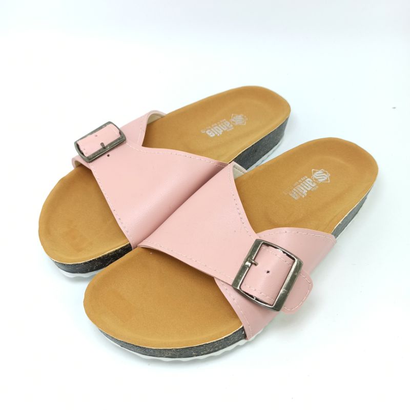 Sandal Wanita Sendal Selop Birken Slop Sandals Andis AF11