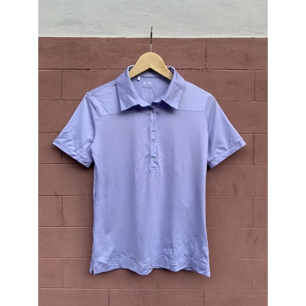 baju kaos olahraga adidas cewek lilac size s second bekas preloved thrift murah lengan pendek