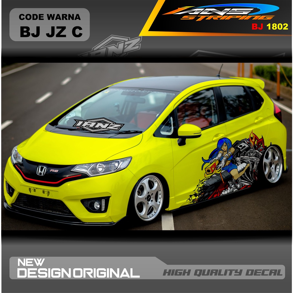 STIKER MOBIL HONDA JAZZ MOBIL AGYA AYLA AVANZA DLL / STIKER VARIASI MOBIL / DECAL STIKER MOBIL