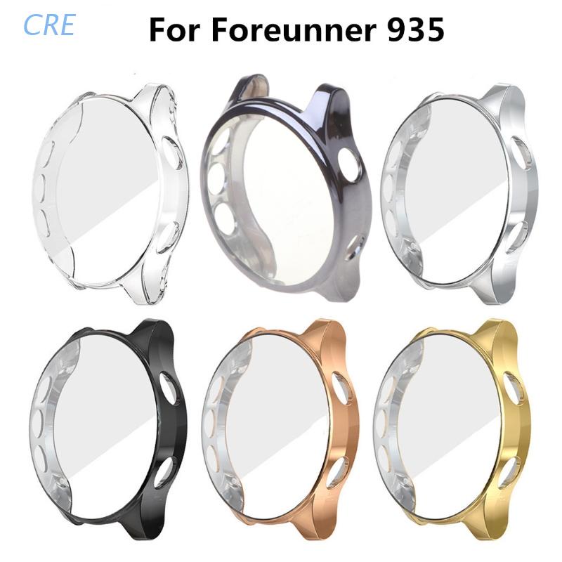 CRE  Ultra-Slim TPU Watch Case Silicone Protective Cover Anti Scratch Shell Screen Film For Garmin- Forerunner 935 945