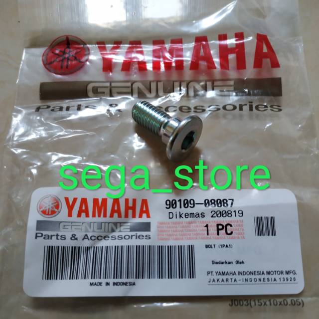 Baut bolt disk piringan cakram belakang yamaha new vixion NVL NVA ori original YGP 90109-08087