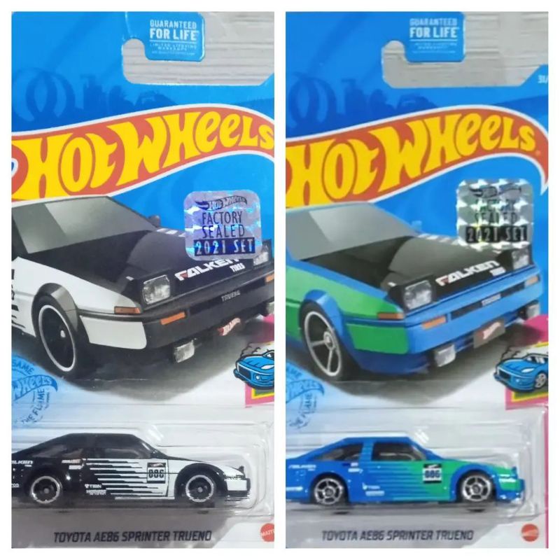 PROMO DAHSYAT Paket Hemat Double Impact Hotwheels Hot Wheels Factory Sealed 2021 US Card TOYOTA AE86