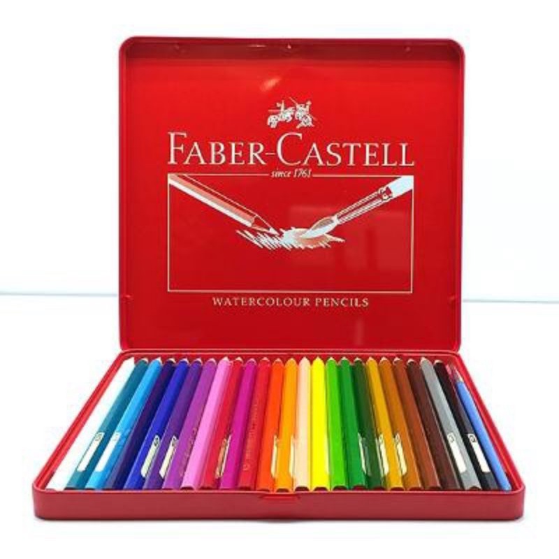 

Faber Castell 24 WaterColour / Pensil Warna Water Colour 24 (Tin Case)
