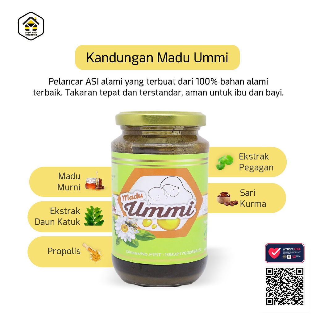 Pelancar Asi Booster Madu Pelancar Asi Cepat Vitamin Ibu Menyusui Lancar Asi Suplemen Asi Lancar Asi Ekstrak Daun Katuk Plus Kurma Madu | Madu Ummi Original Premium Murah Asli