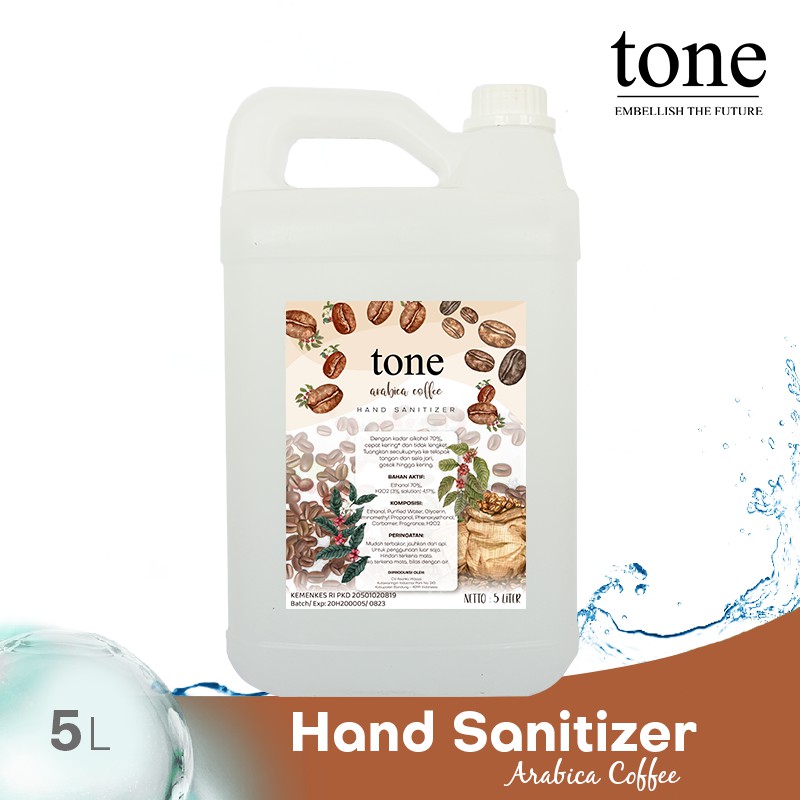 

Tone Hand Sanitizer Gel varian Arabica Coffee 5 Liter