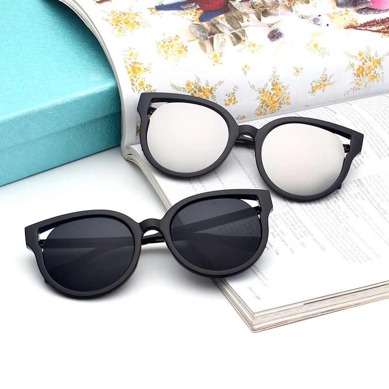 (YUZHU) Korea Fashion Oversized Frame Cat Eye Polarized Sunglasses Vintage Fashion Kerai Kacamata Hitam Wanita