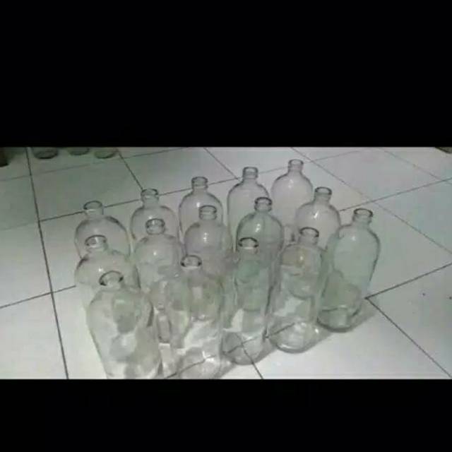 BOTOL BEKAS BENSIN KACA 1 LITER