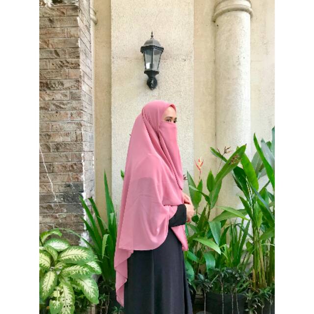 Khimar Alika (include cadar) / Hijab / Hijab Instan / Syari / Bergo / Cadar