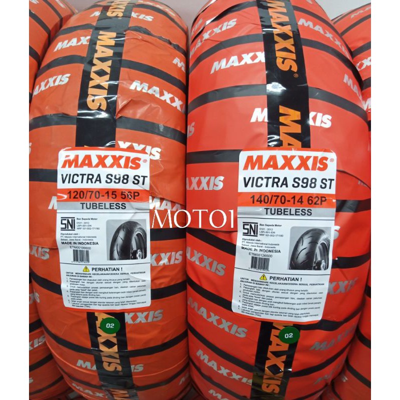 PAKET BAN XMAX -  MAXXIS VICTRA 120/70-15 DAN 140/70-14 - TUBELESS