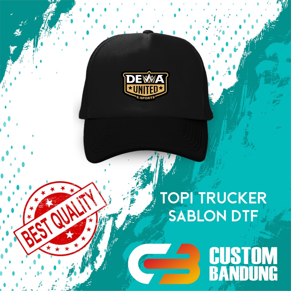 Topi Trucker DEWA ESPORT Pria Wanita Topi Jaring Aura Jala Trucker Cap Bisa Tulis Nama Bisa COD Original High Premium Quality