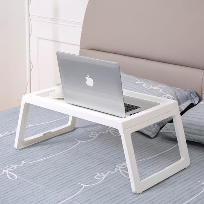 Promo MEJA BELAJAR NAMPAN BED MEJA LAPTOP ( MIRIP PRODUK IKEA KLIPSK BED ) Limited