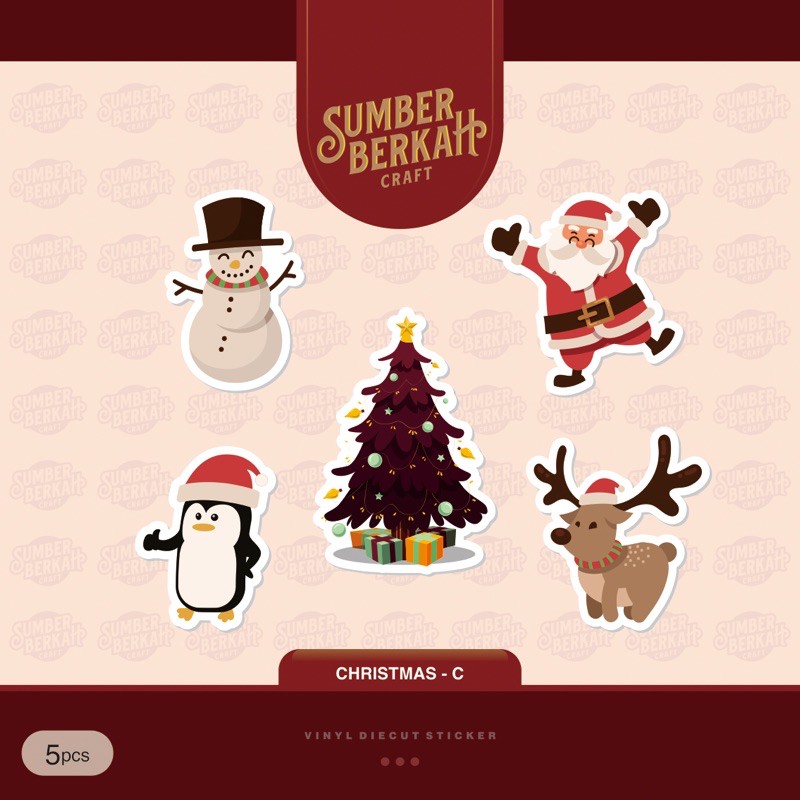 

STICKER STIKER NATAL CHRISMAST MURAH