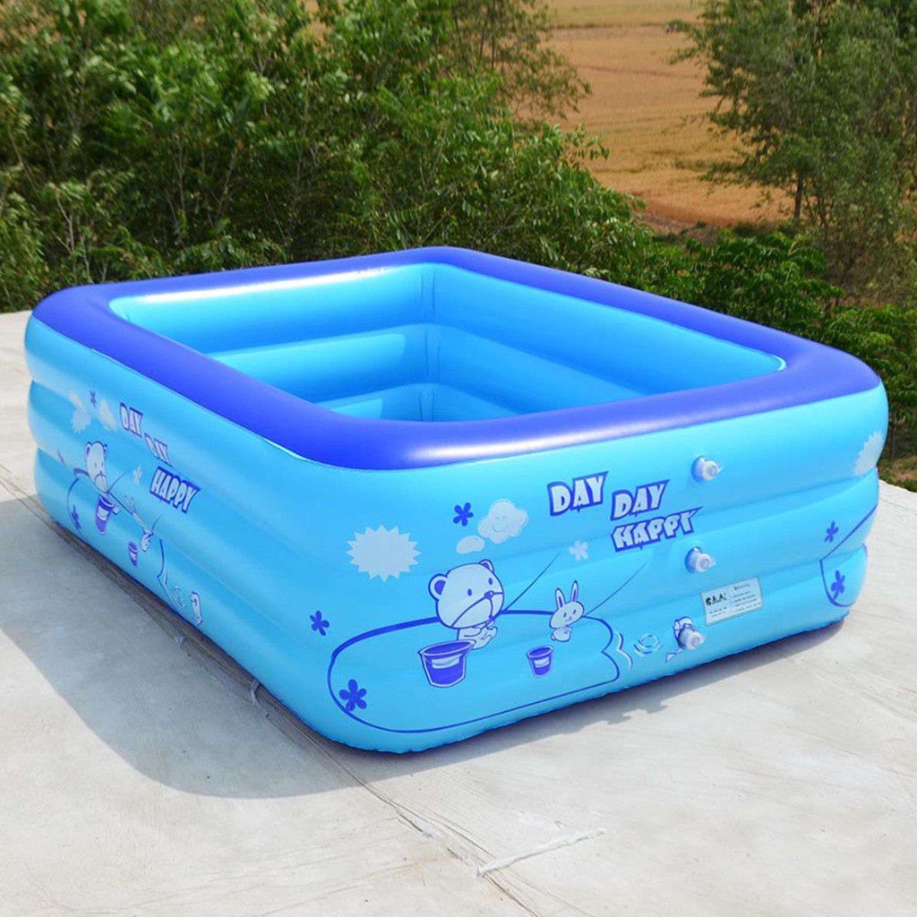 Kolam renang anak jumbo 2.1m+Pompa petak karet bahan tebal 2.1M kolamrenang anak besar murah Inflatable Swimming Pool For Kids ukuranbesar tinggi /balon renang anak/mainan kolam renang anak balon renang anak kolam karet