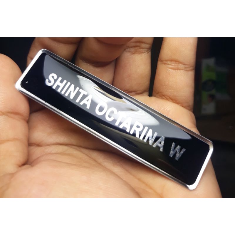 Nametag/nama dada magnet/name tag/nama dada/nametag magnet/nametag peniti resin-STANLESS