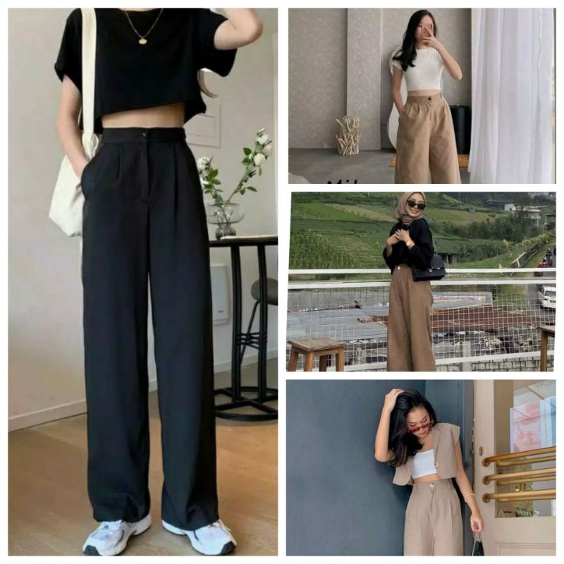 Highwaist Kulot Linen Premium Laura Slim Kulot Highwaist / Kulot Linen