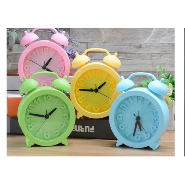 Jam Beker Weker Alarm Kring Aesthetic Alaram Meja Suara Kencang Keras Table Clock Murah