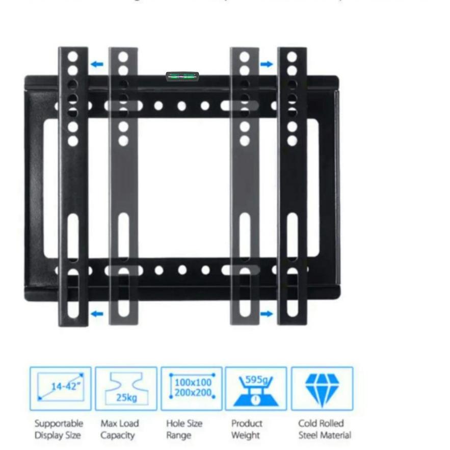 Best BRACKET TV FIX LED LCD 14 - 42 / BRACKET TV DINDING 14 INCH HINGGA 42 INCH