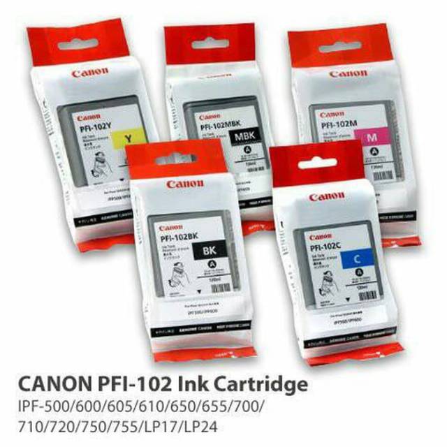 

PAKETAN CARTRIDGE PLOTTER PFI-102 ORIGINAL