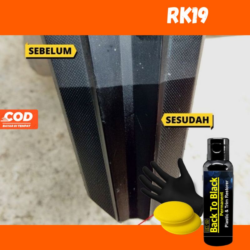 Penghitam Body Kasar Motor &amp; Mobil Permanen - Trim Restorer, Dashboard, Body Motor / Mobil