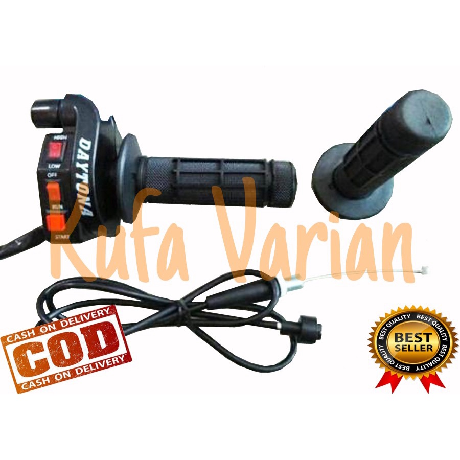 promo discount Gas kontan / spontan daytona 3 tombol motor bebek kopling universal jupiter vega kharisma revo blade mx ninja satria fu vixion xabre byson cbr cb sonic cs1 dll import