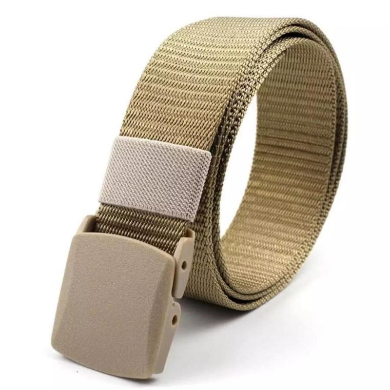 Ikat Pinggang Pria Canvas Tactical Military Belt Sabuk Pria Anti Metal Detector