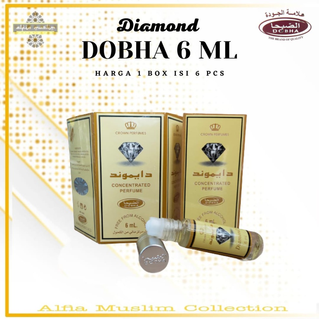 Parfum Dobha Diamond 6 Ml 1 Bok Isi 6 Pcs