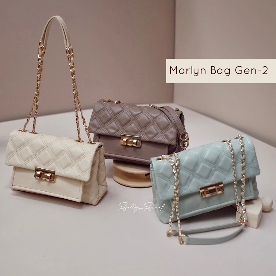 Marlyn Bag, Tas Wanita Premium, Shoulder Bag, Tas Slempang Wanita Kulit