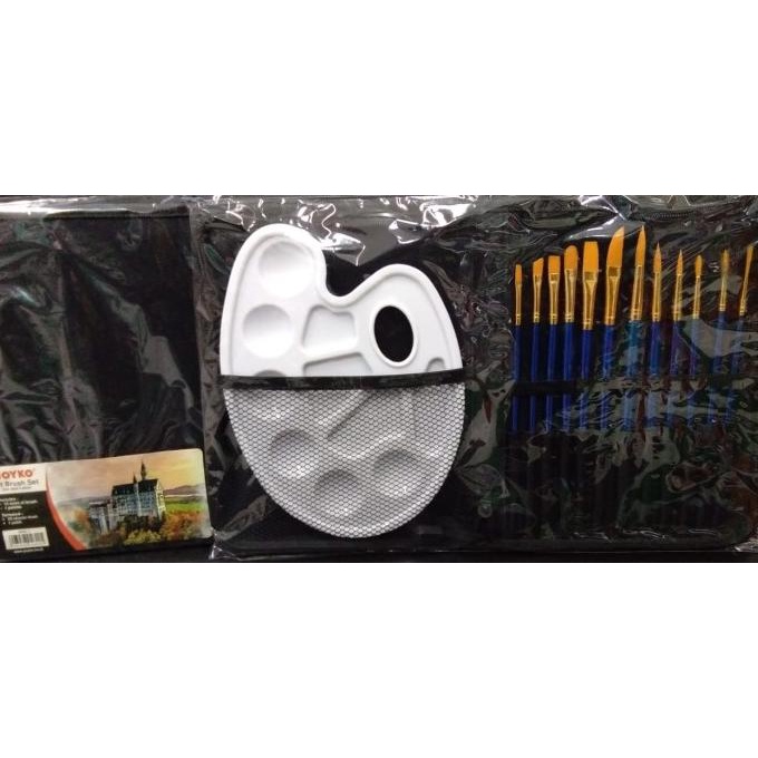 

Joyko Art Brush Set (set alat lukis) BRS-7 + Bonus Palette