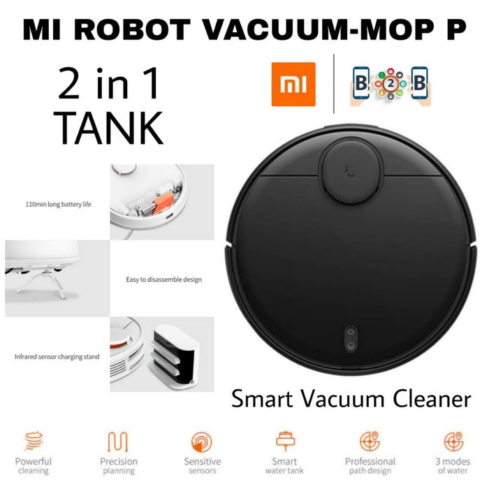 XIAOMI Robot Vacuum - Mop P - Mi Mijia Smart Vacuum Cleaner - Putih