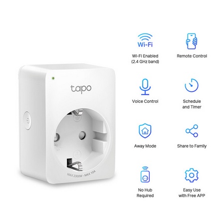 Smart Plug Tapo P100 1-pack Mini Smart WiFi Socket stop kontak