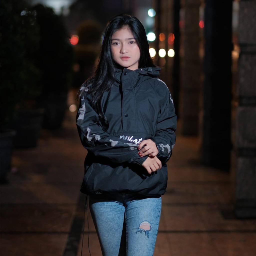 DIAL Jaket Parasut Hoodie Cagoule Saku Doraemon Pria Wanita Unisex Bisa Jadi Couple Harga Satuan-2