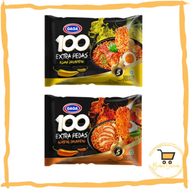 

Mie GAGA 100 Extra Pedas Jalapeno Kuah / Goreng