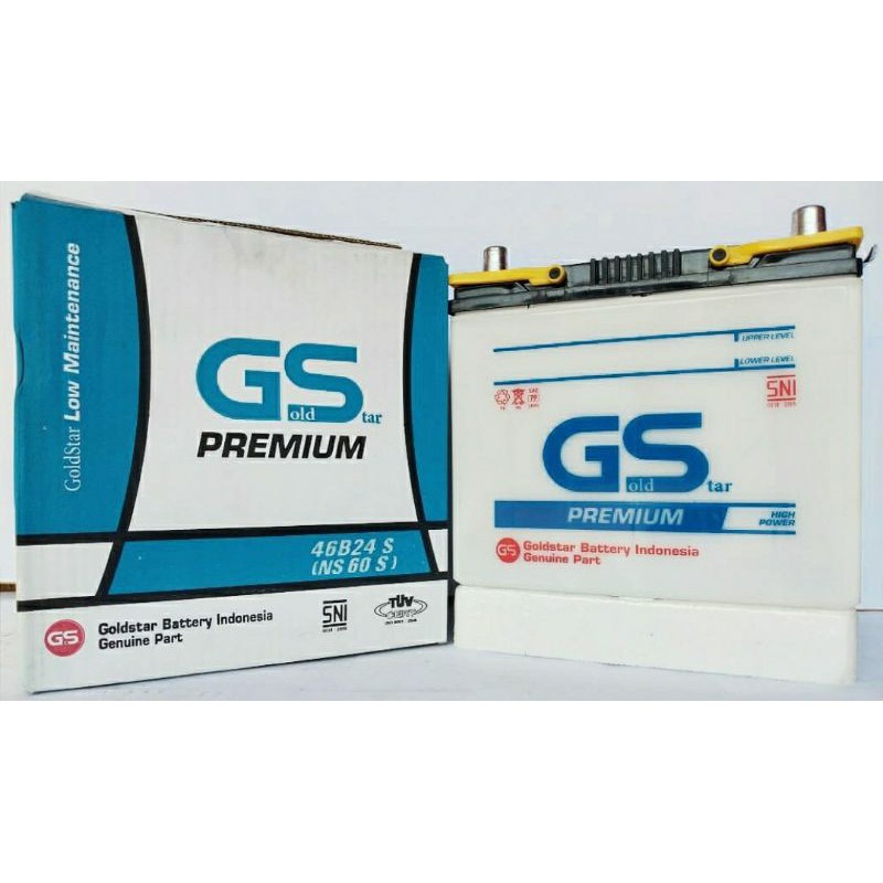 Aki Mobil NS60S 46B24R(S) PREMIUM ORIGINAL (GS NS60S)