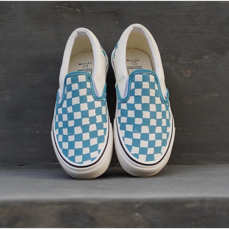 SLIP-ON X KAKAO FRIENDS ICE BLUE CLASSIC ORIGINAL 100%