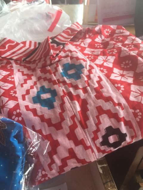 Tunik Santika Songket Batik Etnik Midi Casual Seragam Muslim