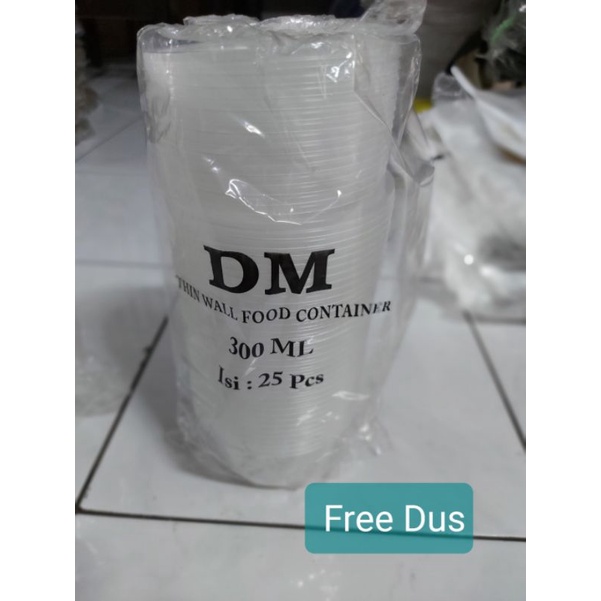 thinwall DM 300ml R&amp;RB/mangkok plastik 300ml Sudut &amp; Nge-R/mangkok thinwall 300ml murah