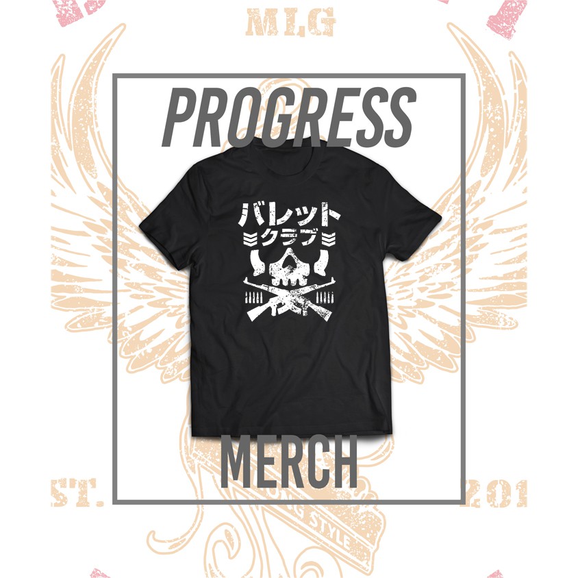 Kaos Bullet Club Katakana logo Kualtias Distro