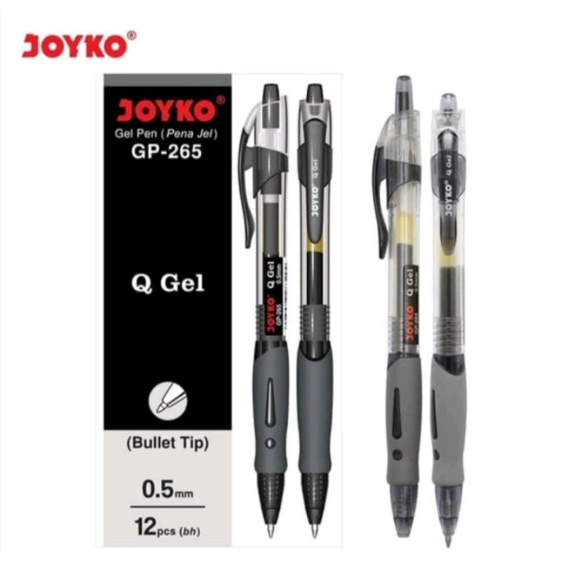 

JOYKO Pulpen Joyko Gel Cetek Q GP-265 1 Lusin (12 pcs)