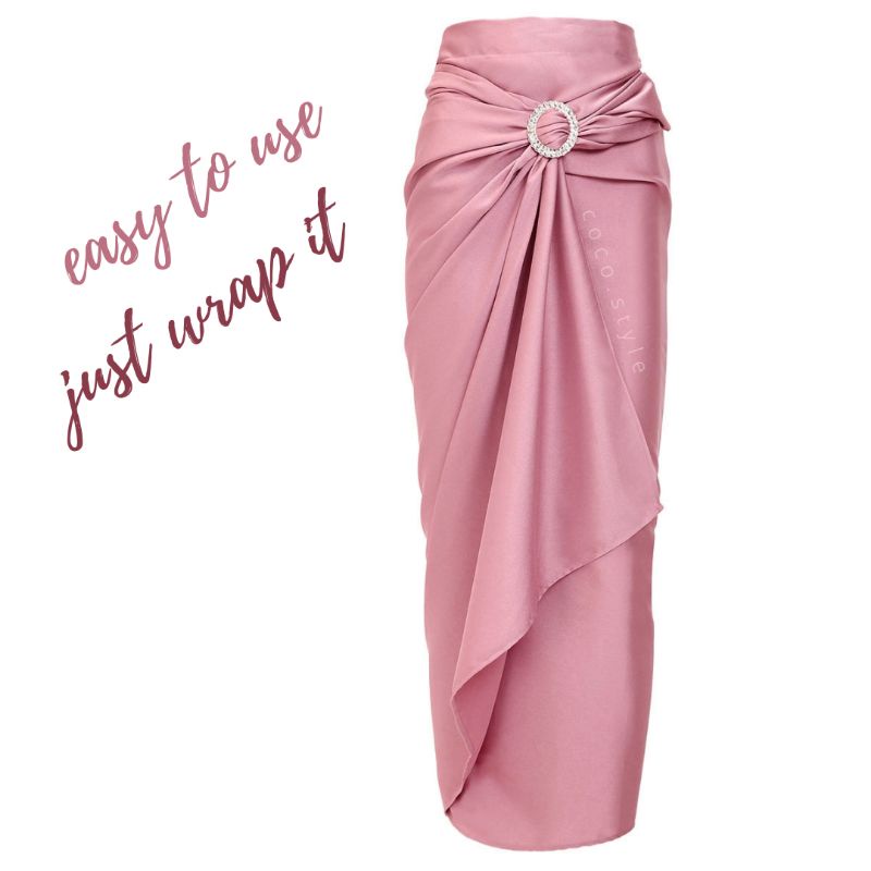 Satin Wrap Skirt | Pareo Skirt | Rok Lilit Satin