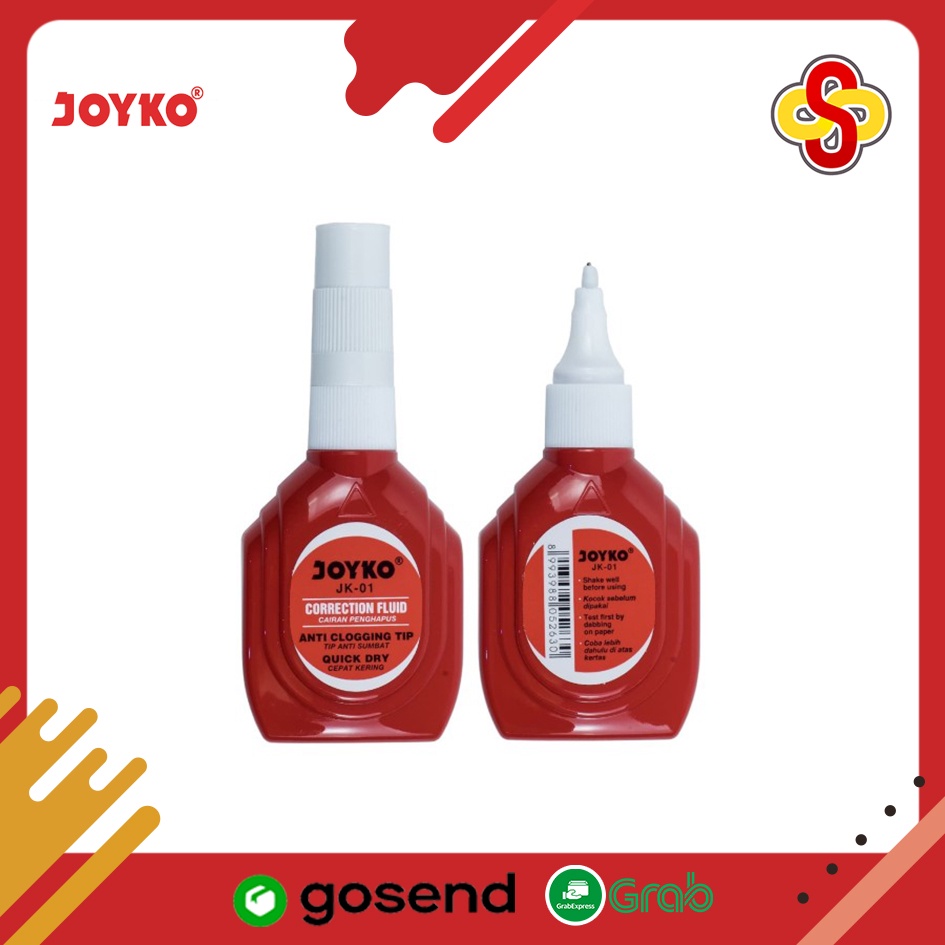 Correction Fluid / Tip-Ex / Penghapus Cair Joyko JK-01