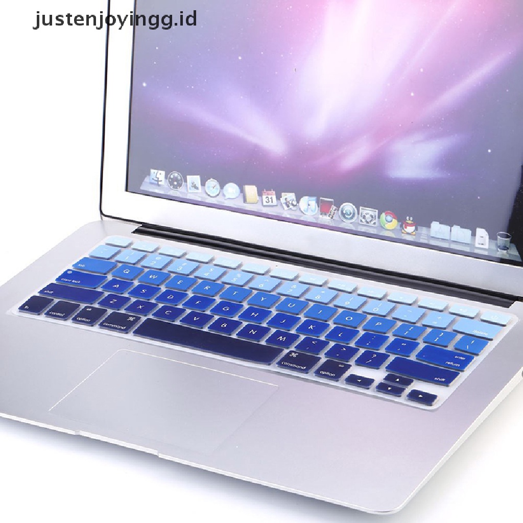 Casing Silikon Warna Pelangi Untuk Imac Macbook Pro 13 15