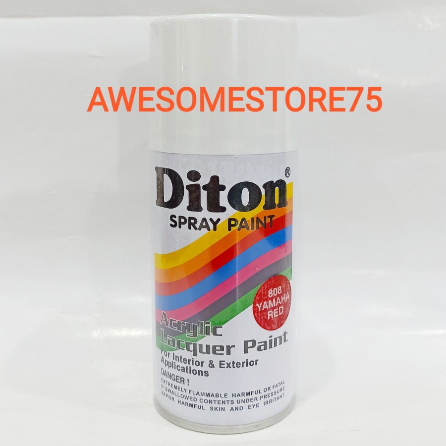 DITON 808 CANDY TONE YAMAHA RED Merah Transparan Cat Semprot Pilox Pyl