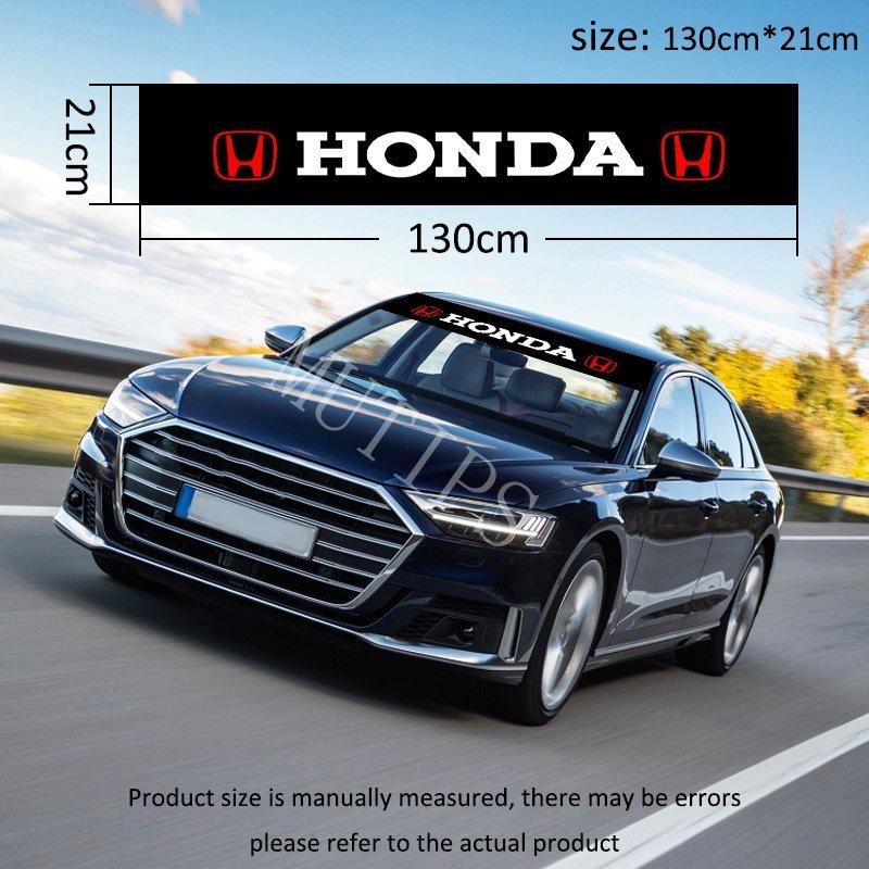 Stiker Kaca Depan Dan Belakang Mobil Honda Civic CRV HRV BRV Jazz Freed Brio Accord Bahan PVC Tahan Air